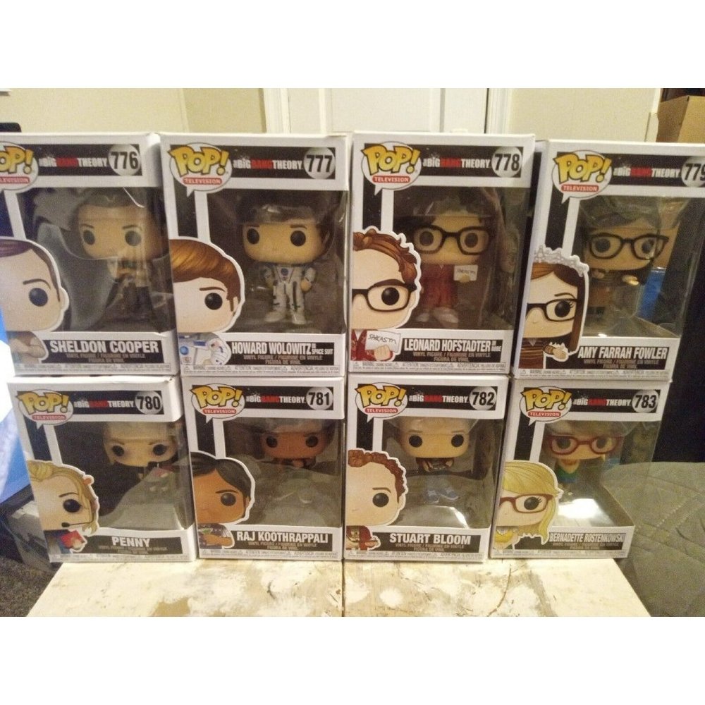 Big Bang Theory Funko Pop Set.